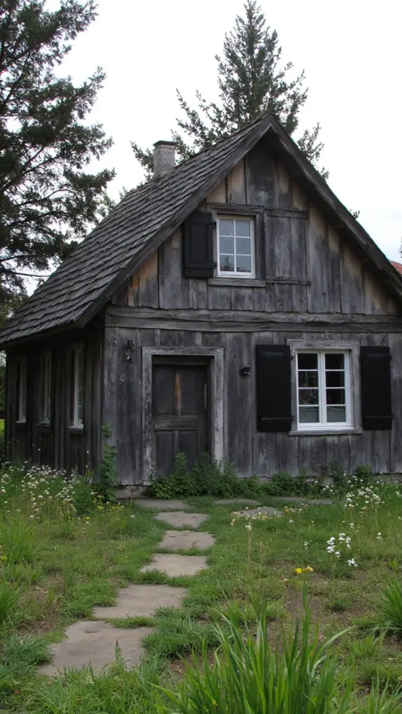 rustic gray with black contrasts