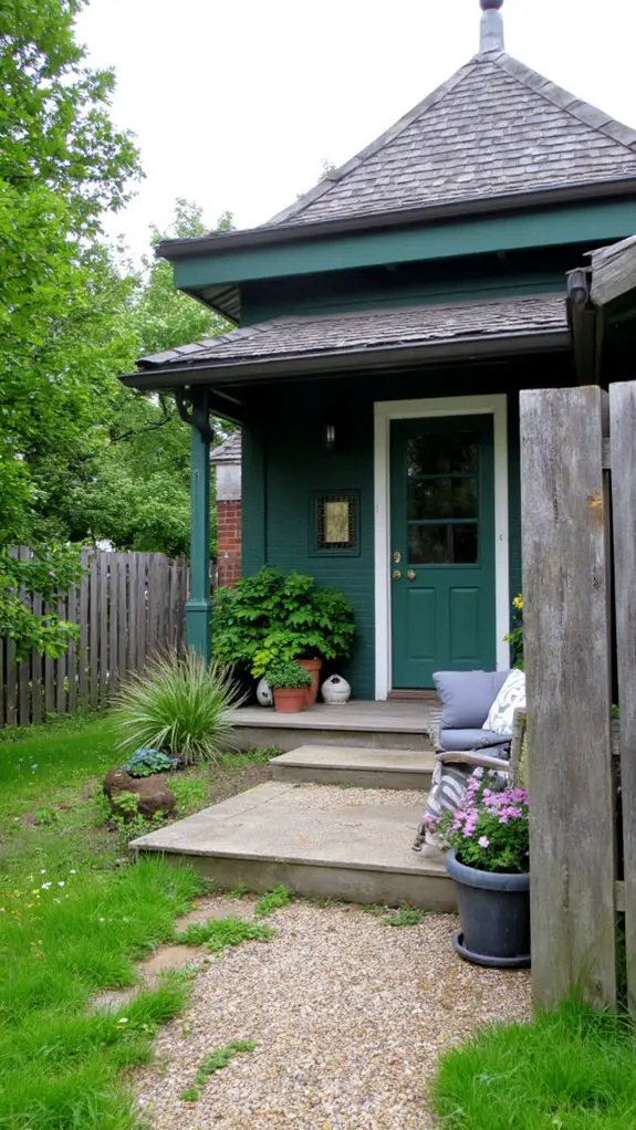 rustic green retreat oasis
