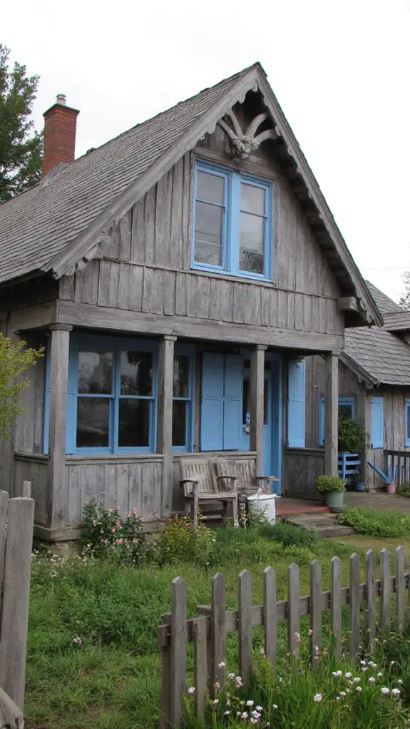 rustic grey serene blue