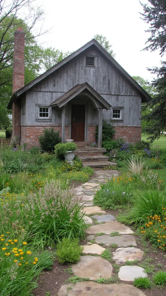 rustic home native landscaping