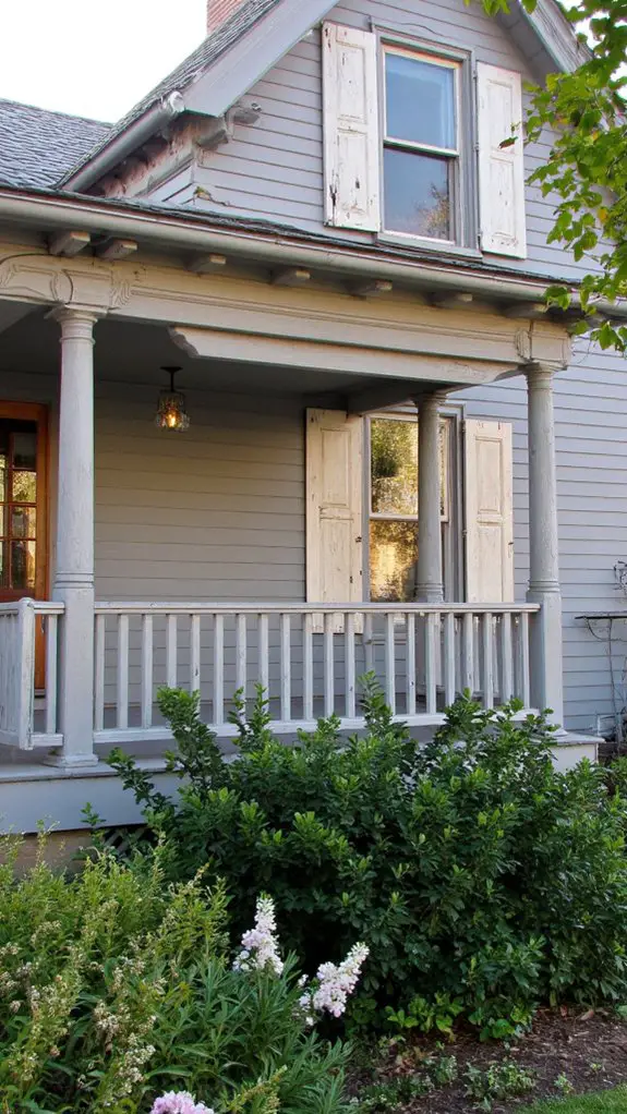 rustic shutters enhance charm