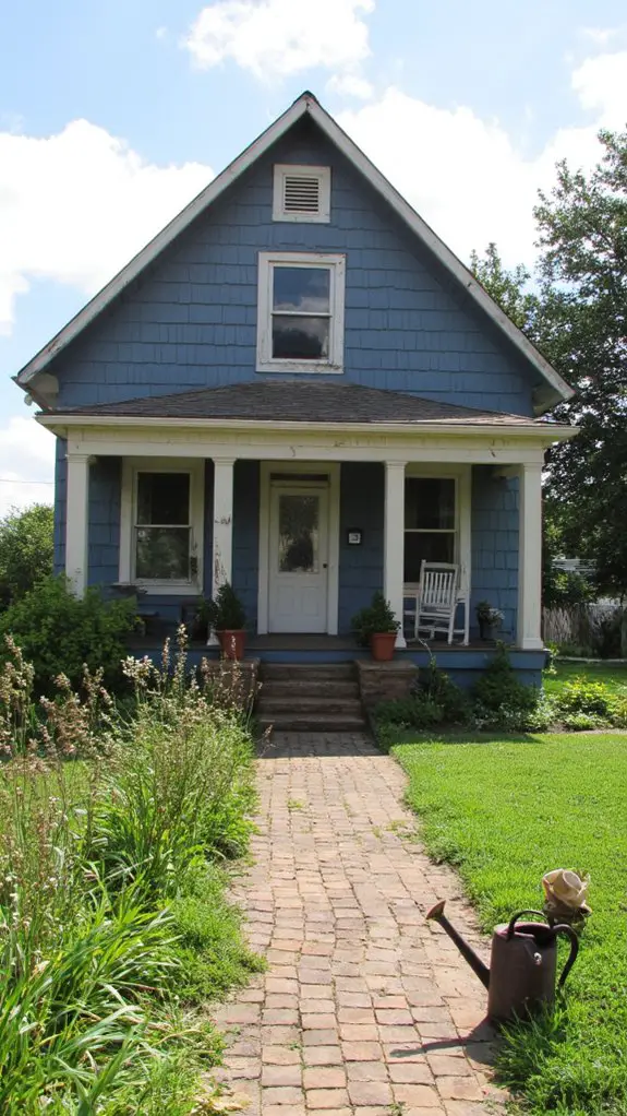 rustic slate blue elegance