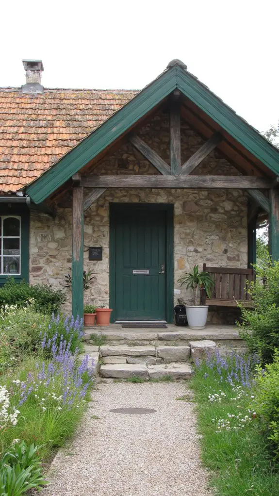 rustic stone wood harmony