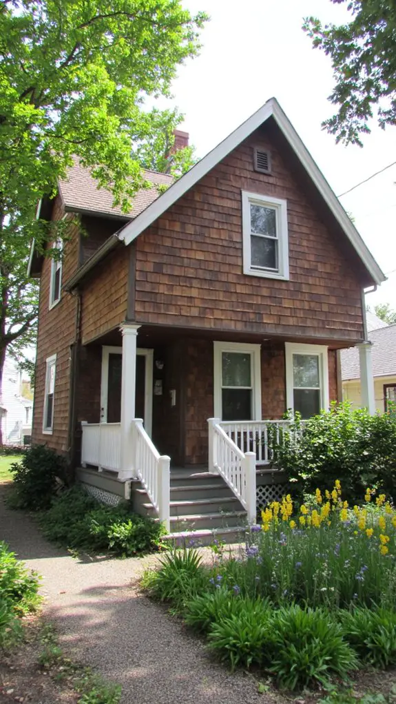 rustic warmth with contrast