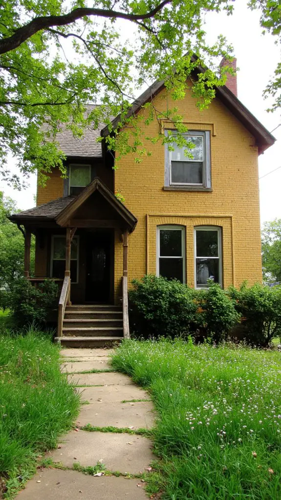 rustic warmth with yellow brick