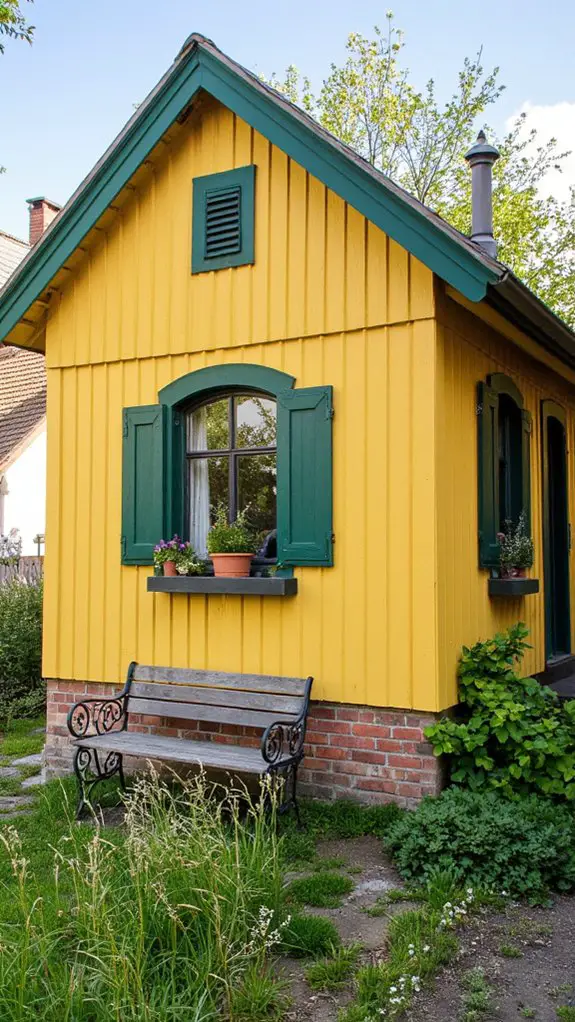 saffron yellow green accents