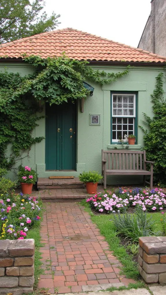 sage green and terracotta harmony