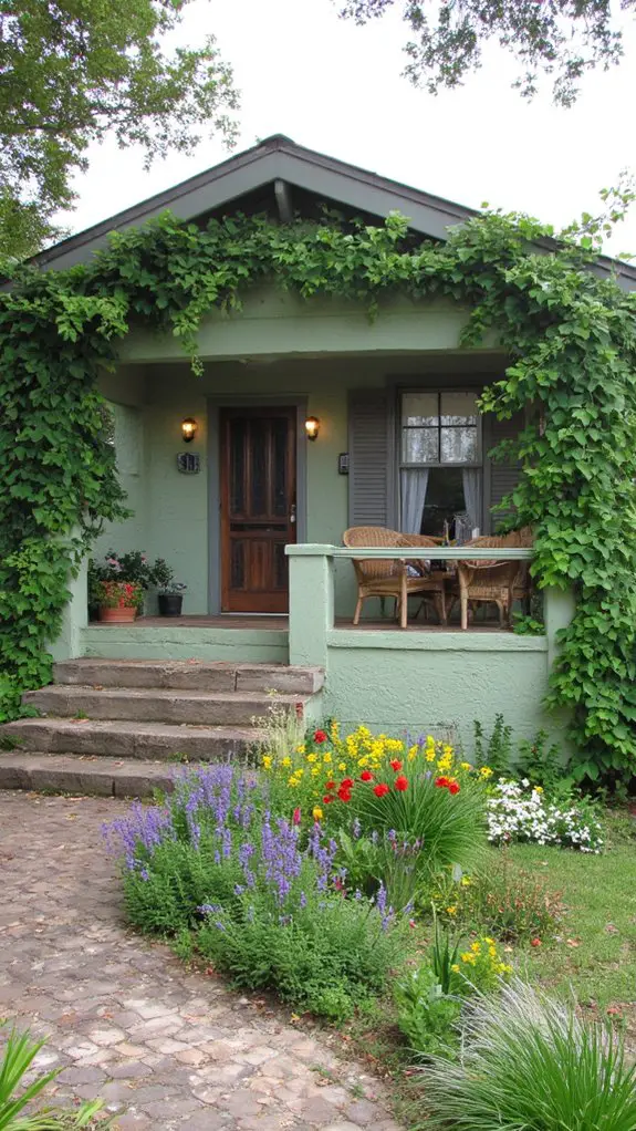 sage green bungalow charm