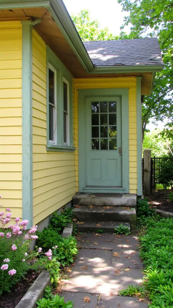 sage green enhances yellow