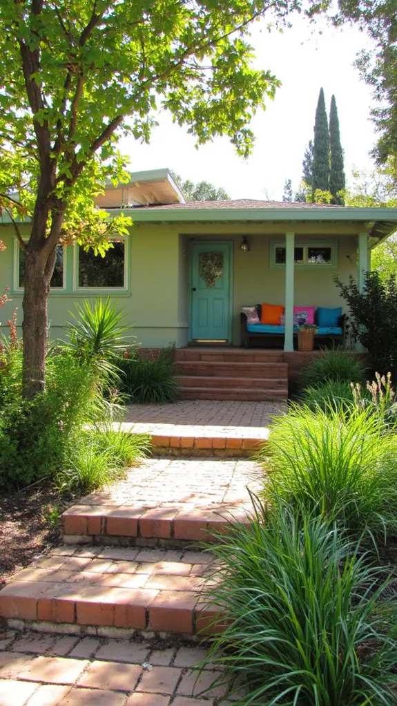 sage green retro elegance