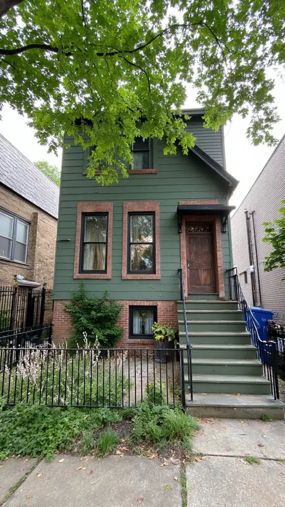 sage green urban aesthetics