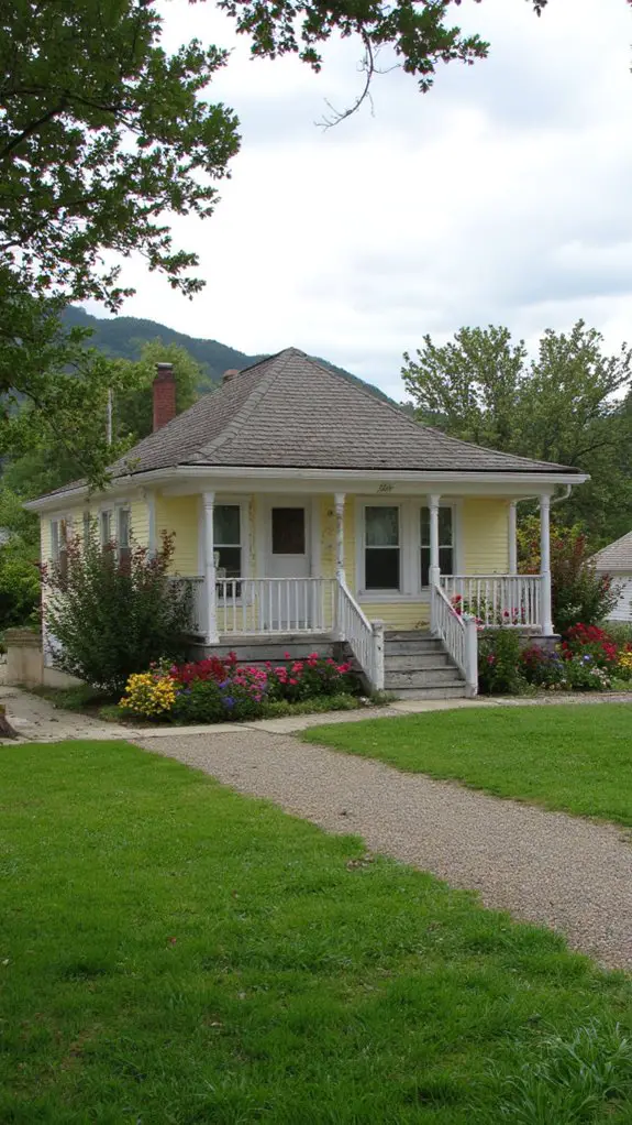 scenic light yellow home