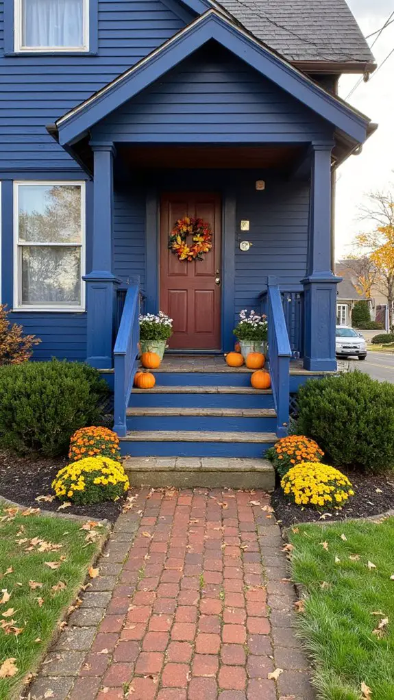 seasonal charm enhances farmhouse