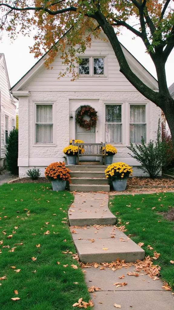 seasonal decor enhances curb appeal