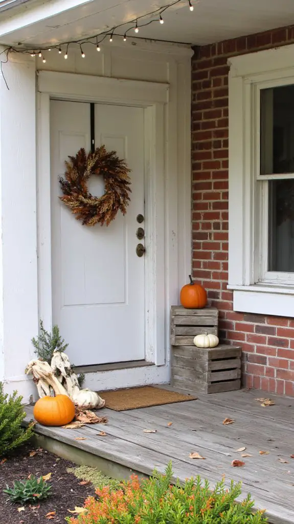 seasonal porch decoration changes