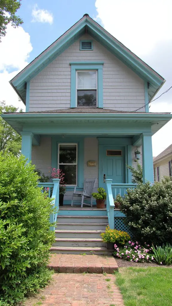 serene ash grey teal