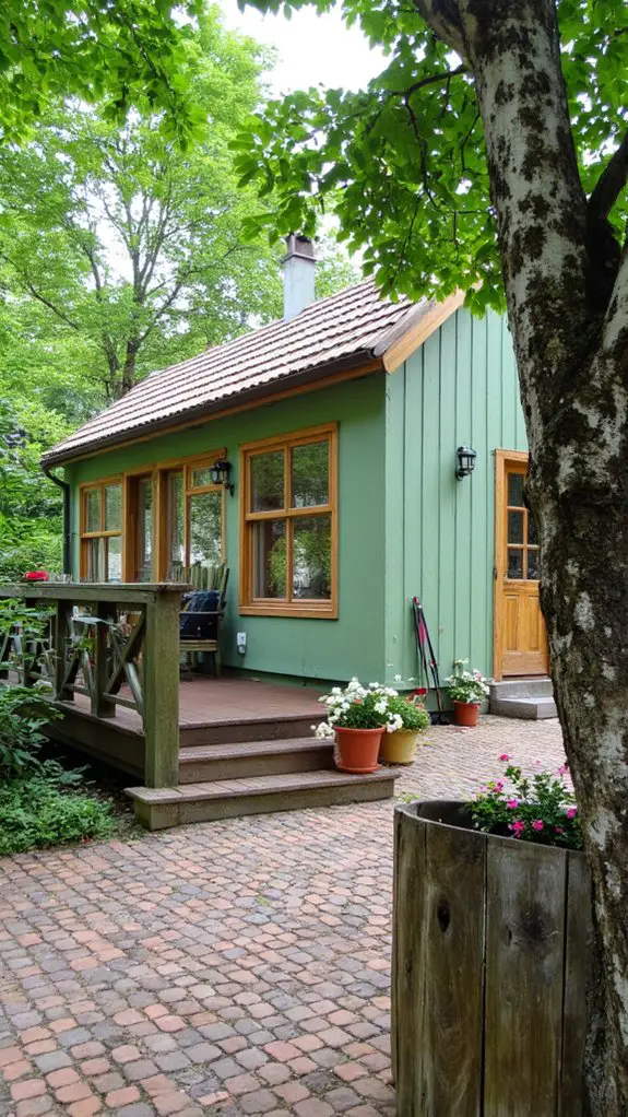 serene birch wood retreat