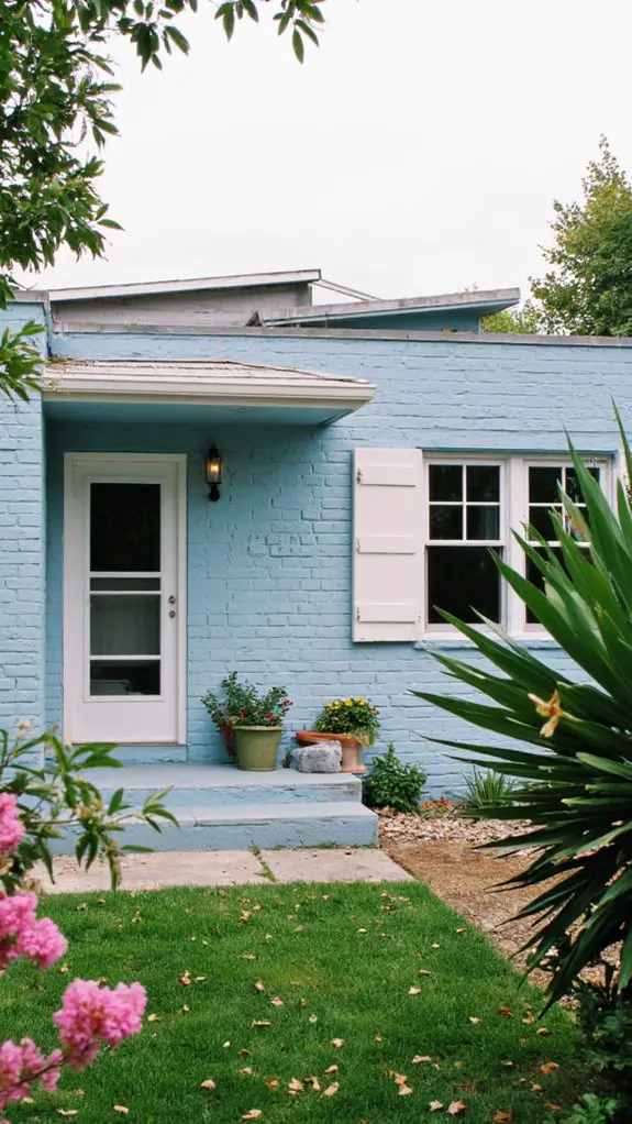 serene blue modern retreat