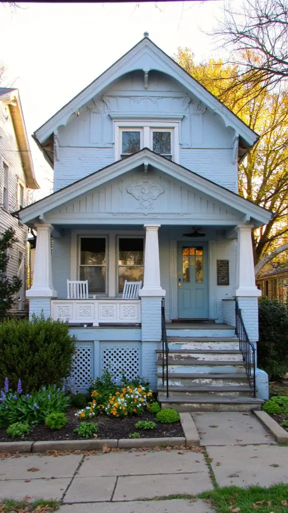 serene blue vintage charm