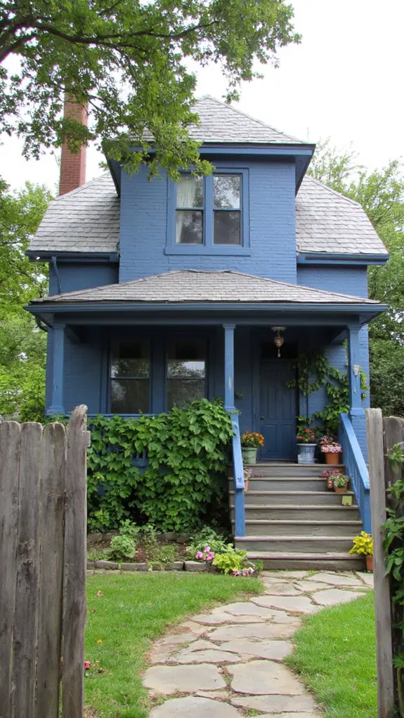 serene cerulean and grey