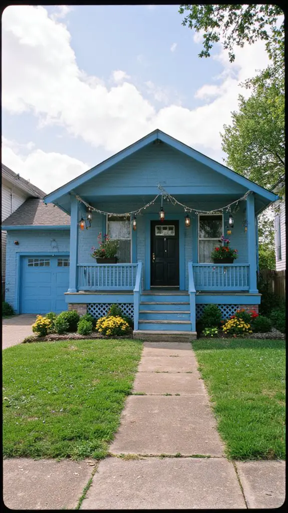 serene cerulean with lighting