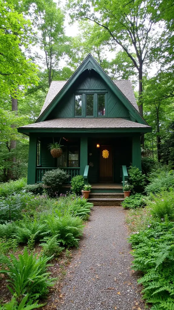 serene emerald forest retreat