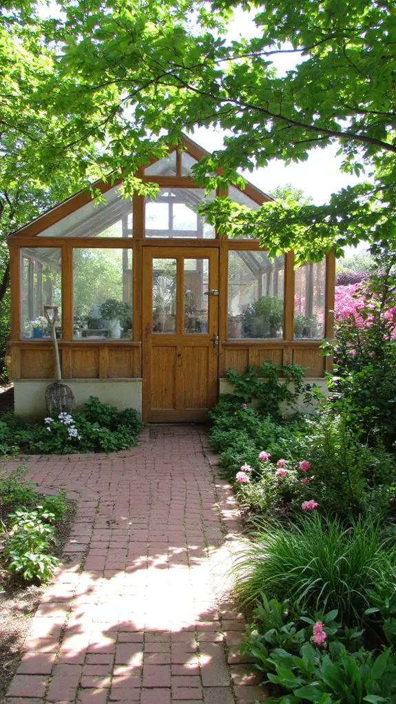 serene enclosed garden sanctuary