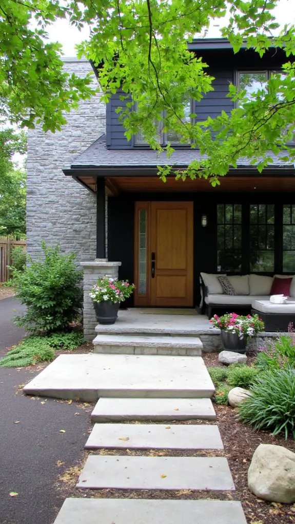 serene gray and navy retreat