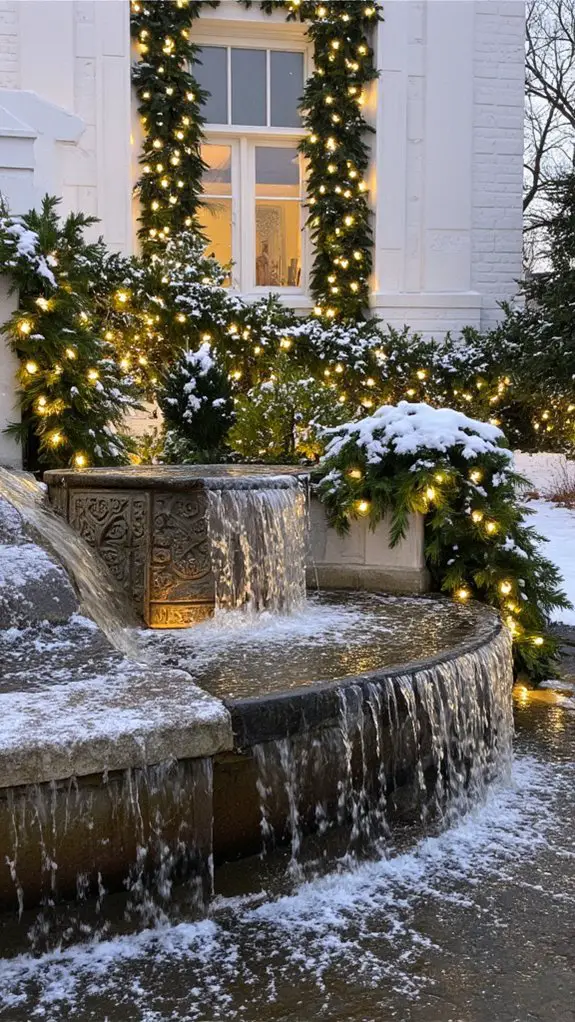 serene holiday water features