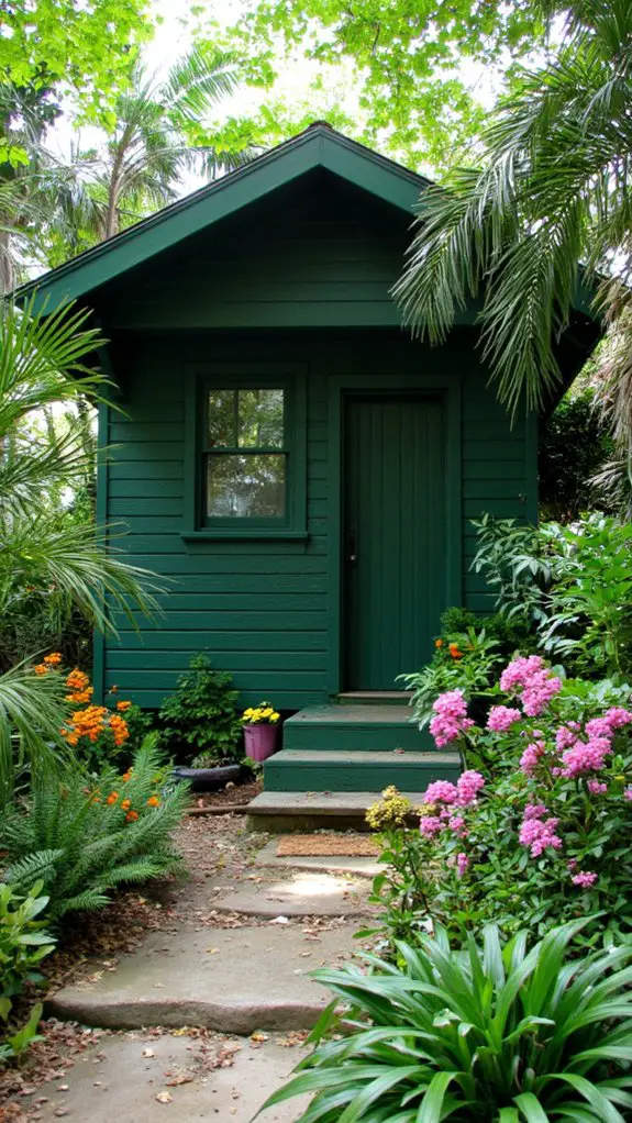 serene jungle green tranquility