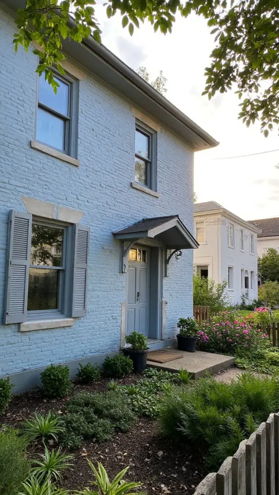 serene light blue gray combination