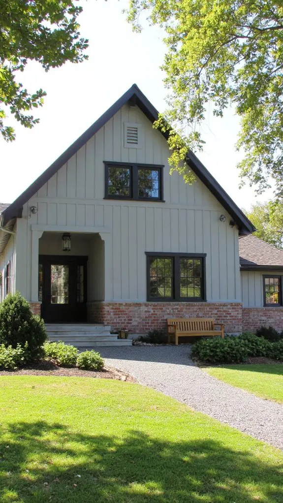 serene minimalist gray farmhouse