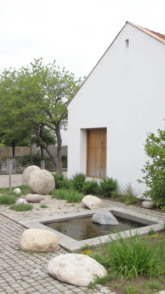 serene minimalist natural retreat