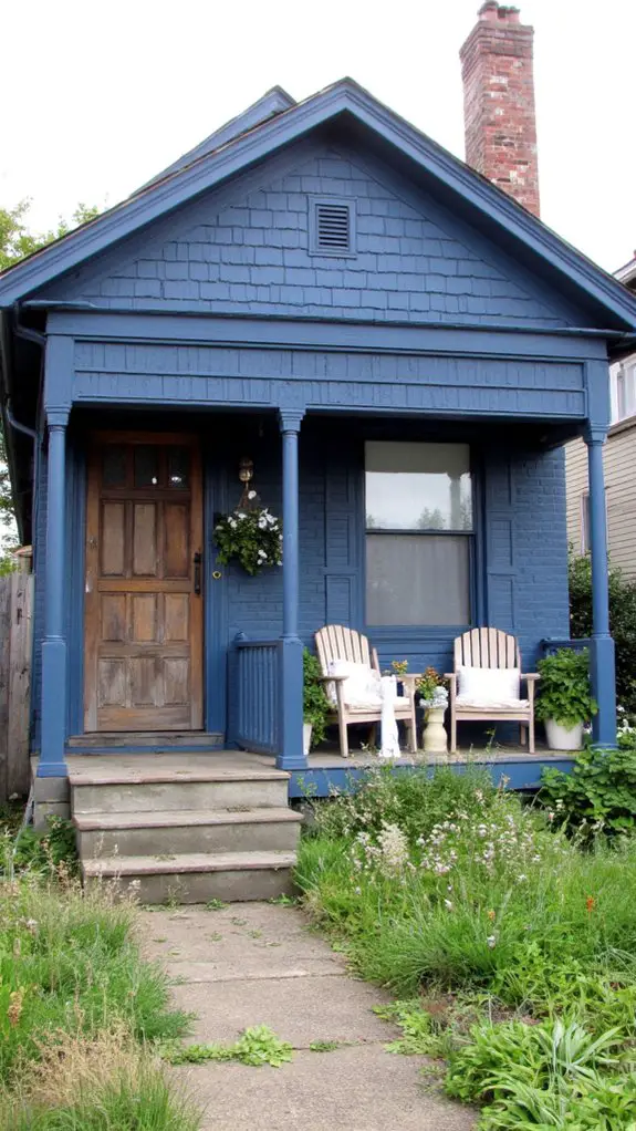 serene muted denim charm