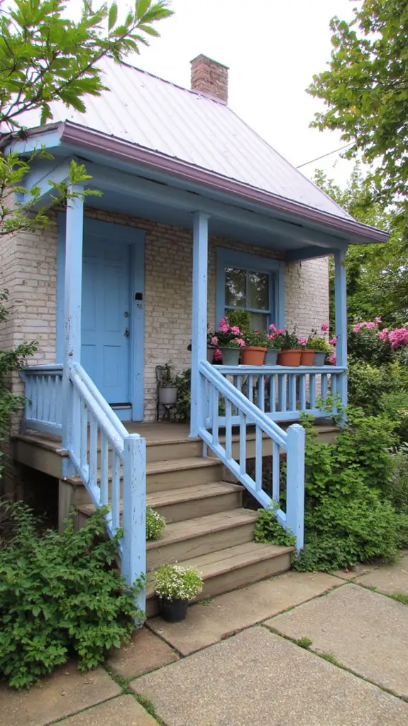 serene muted lavender roof