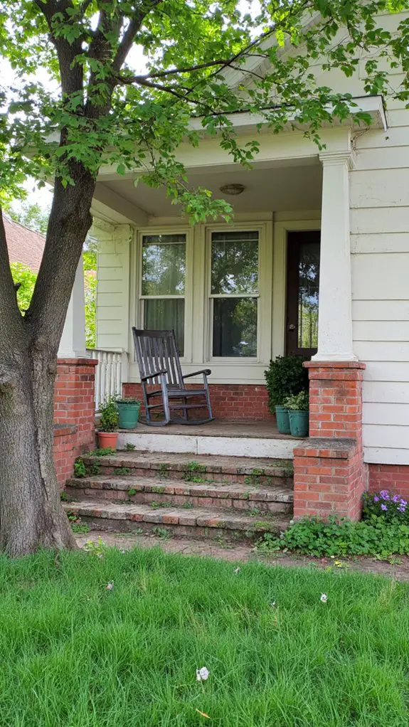 serene off white and brown