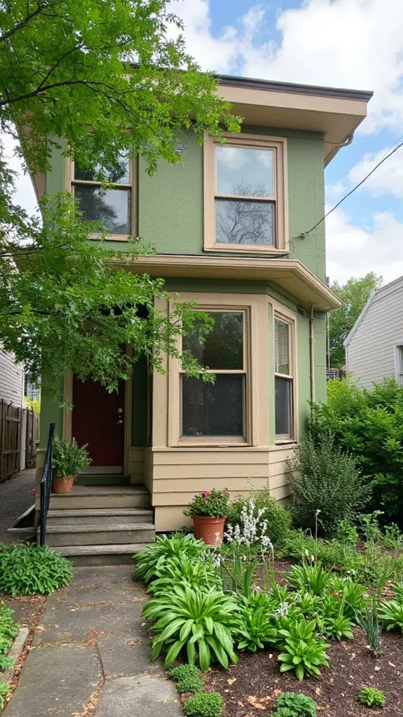 serene olive green elegance