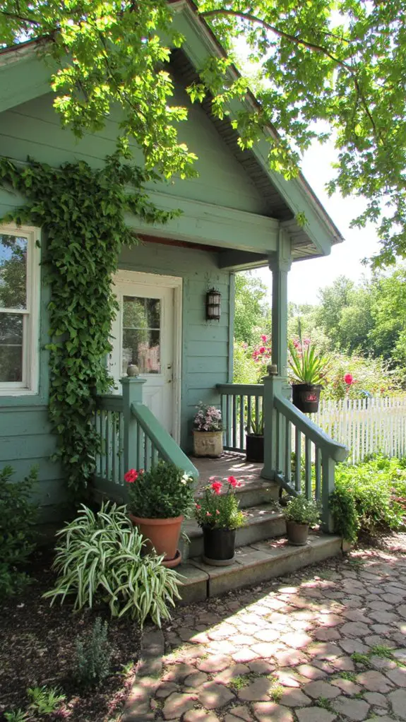 serene sagebrush green cottage