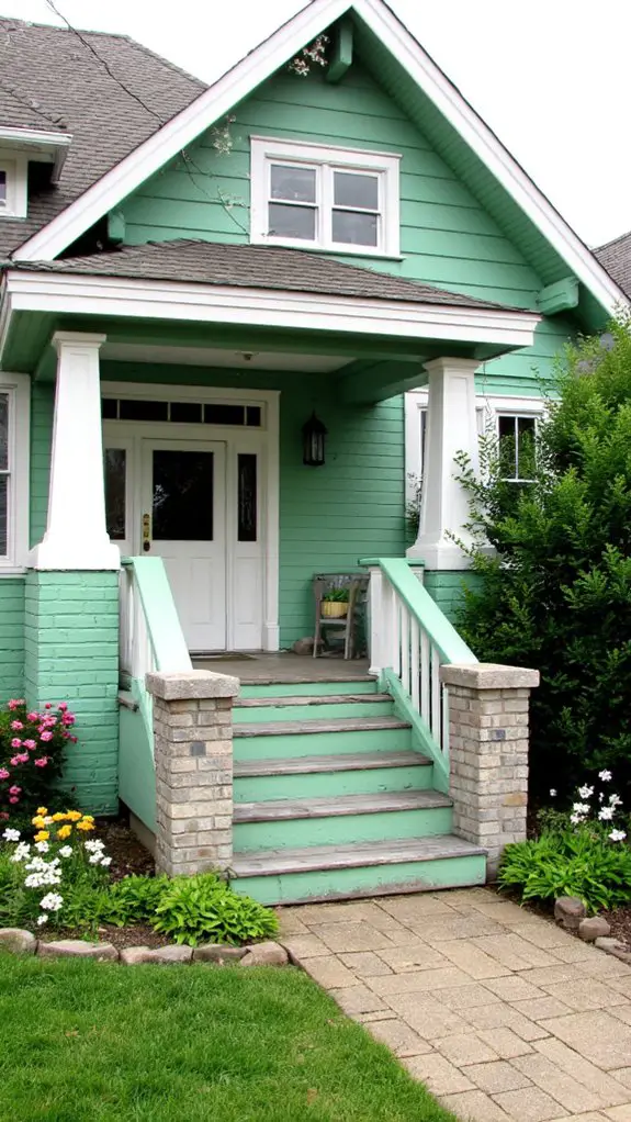 serene seafoam and white