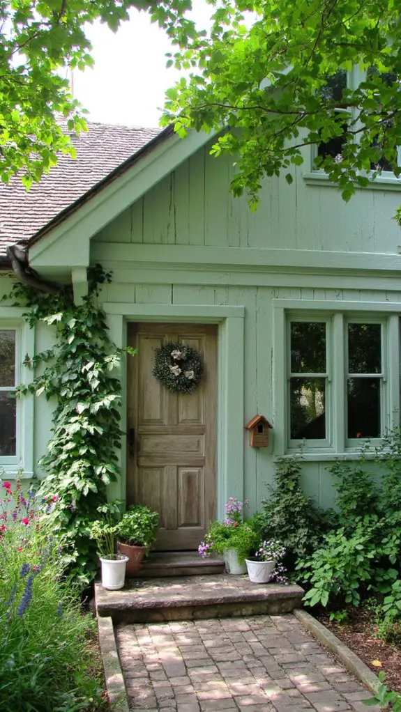 serene seafoam green cottage