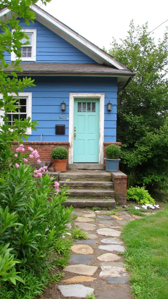 serene seafoam green exterior