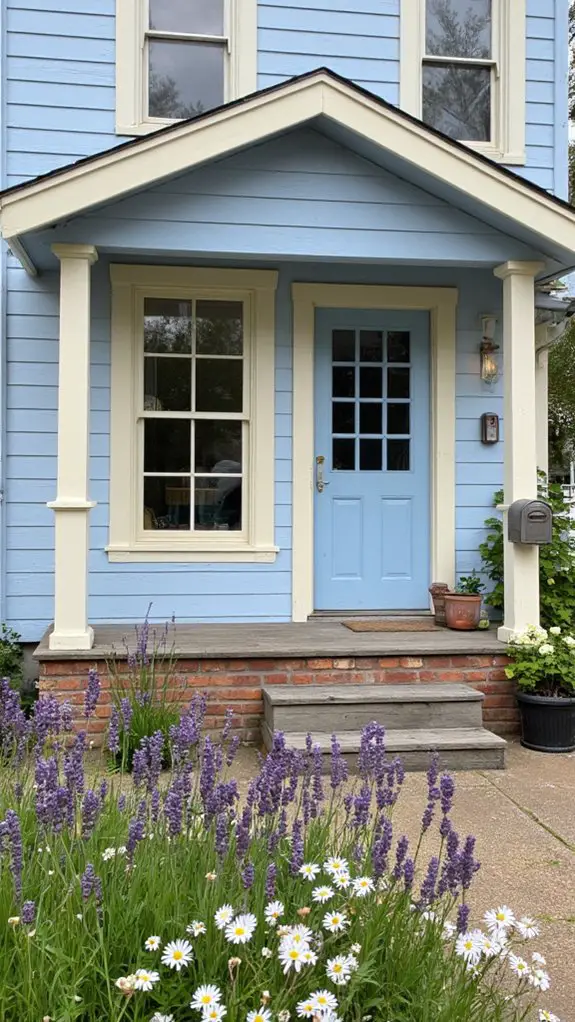 serene soft blue elegance