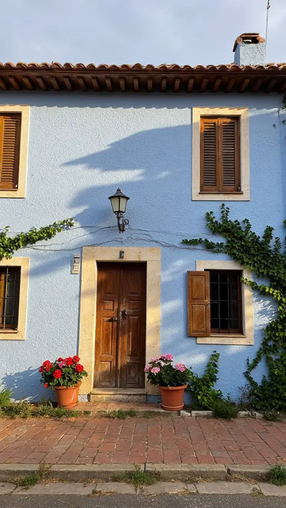 serene soft powder blue