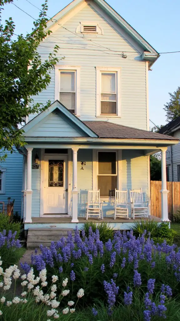 serene soft powder blue