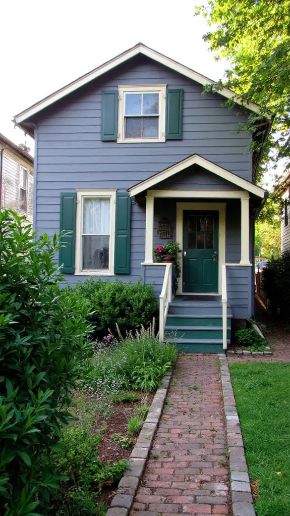 serene sophisticated exterior palette