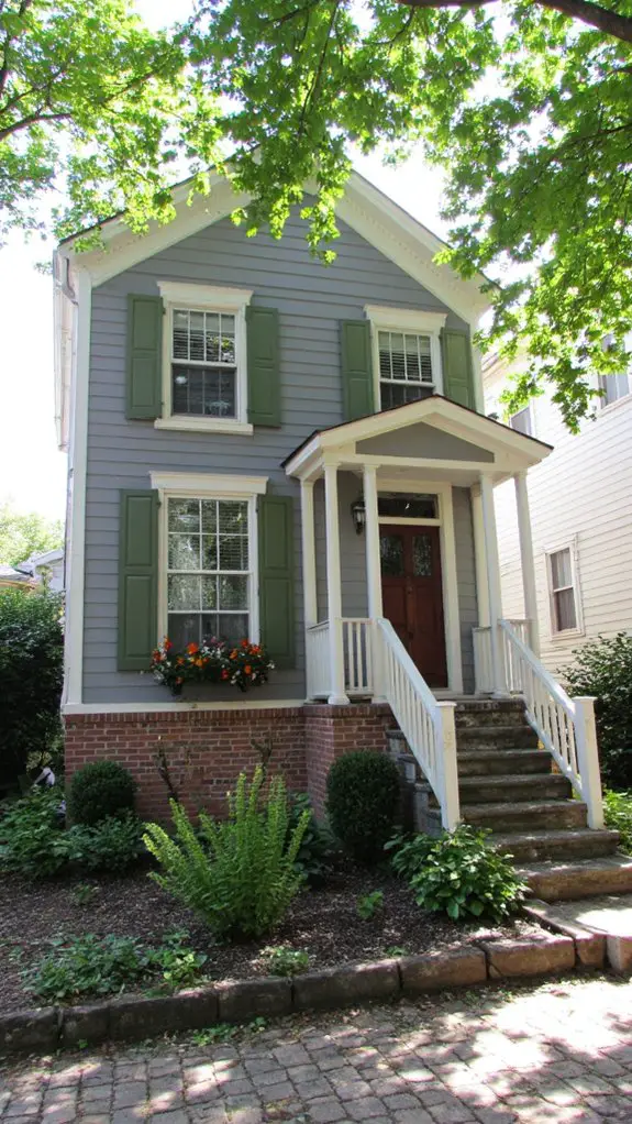 serene sophisticated home exterior