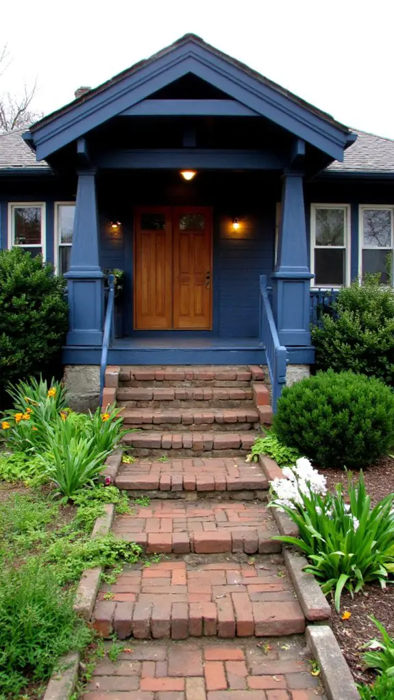 serene steel blue elegance