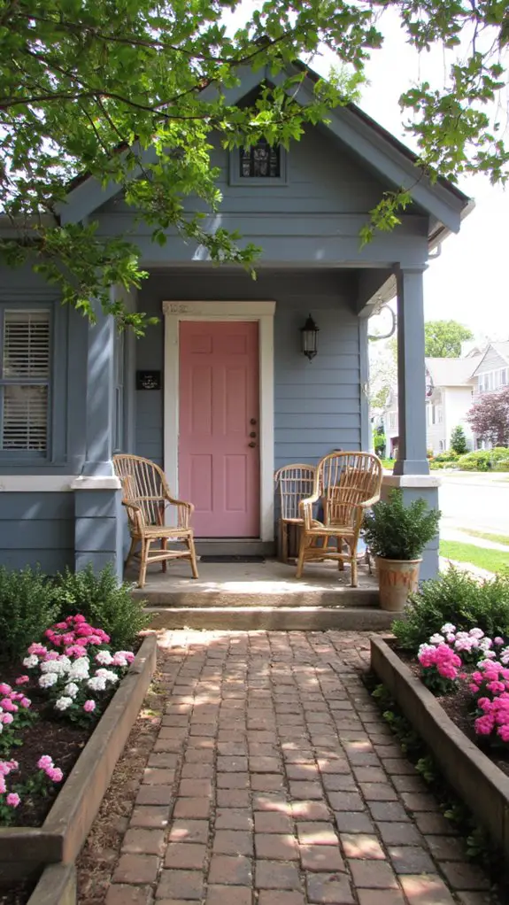 serene stylish warm exterior