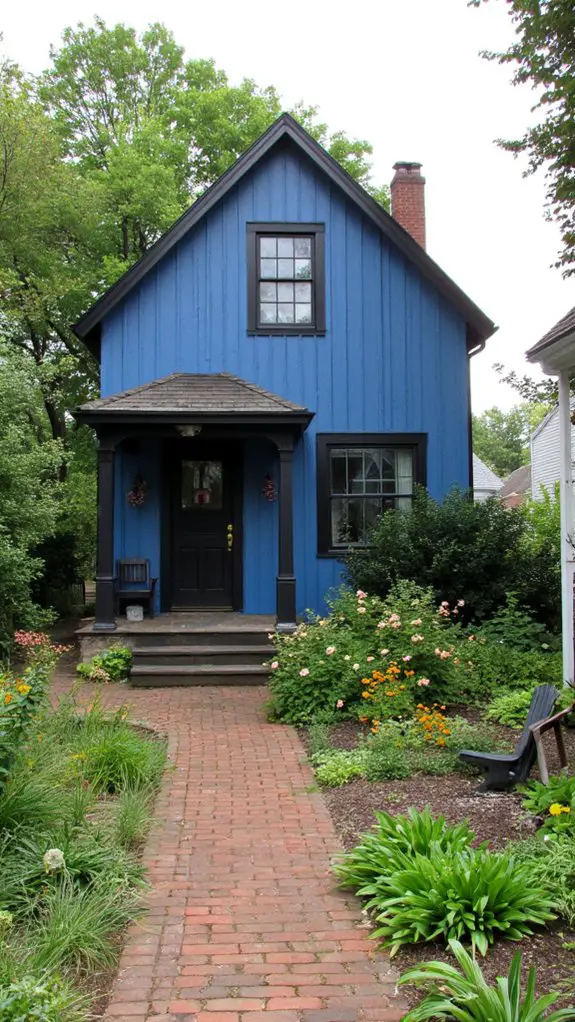 sky blue farmhouse tranquility