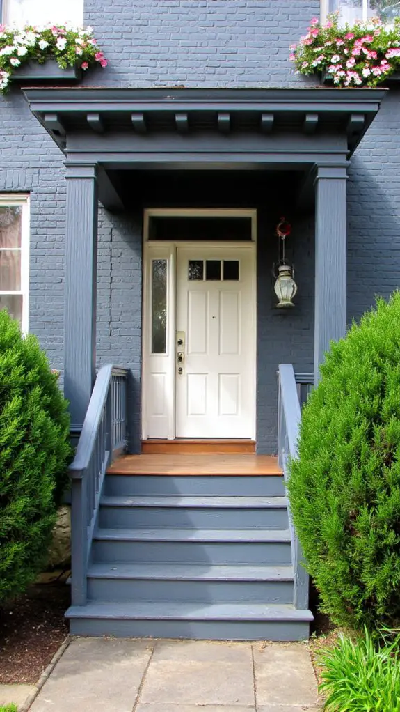 slate blue exterior elegance